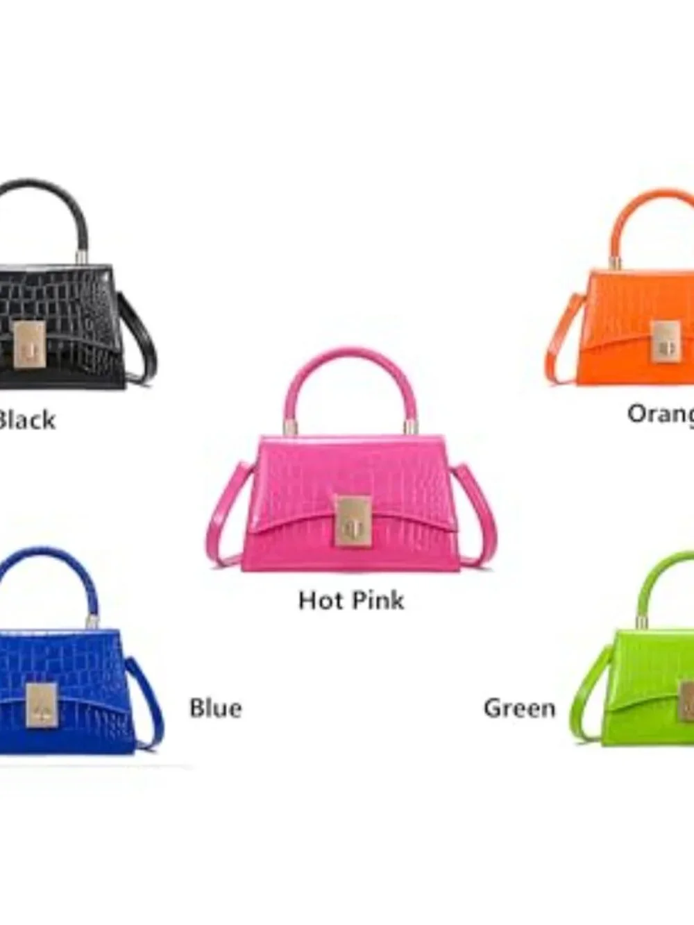 PU Leather Crossbody Satchel Mini Purse Handbag Shoulder Bag